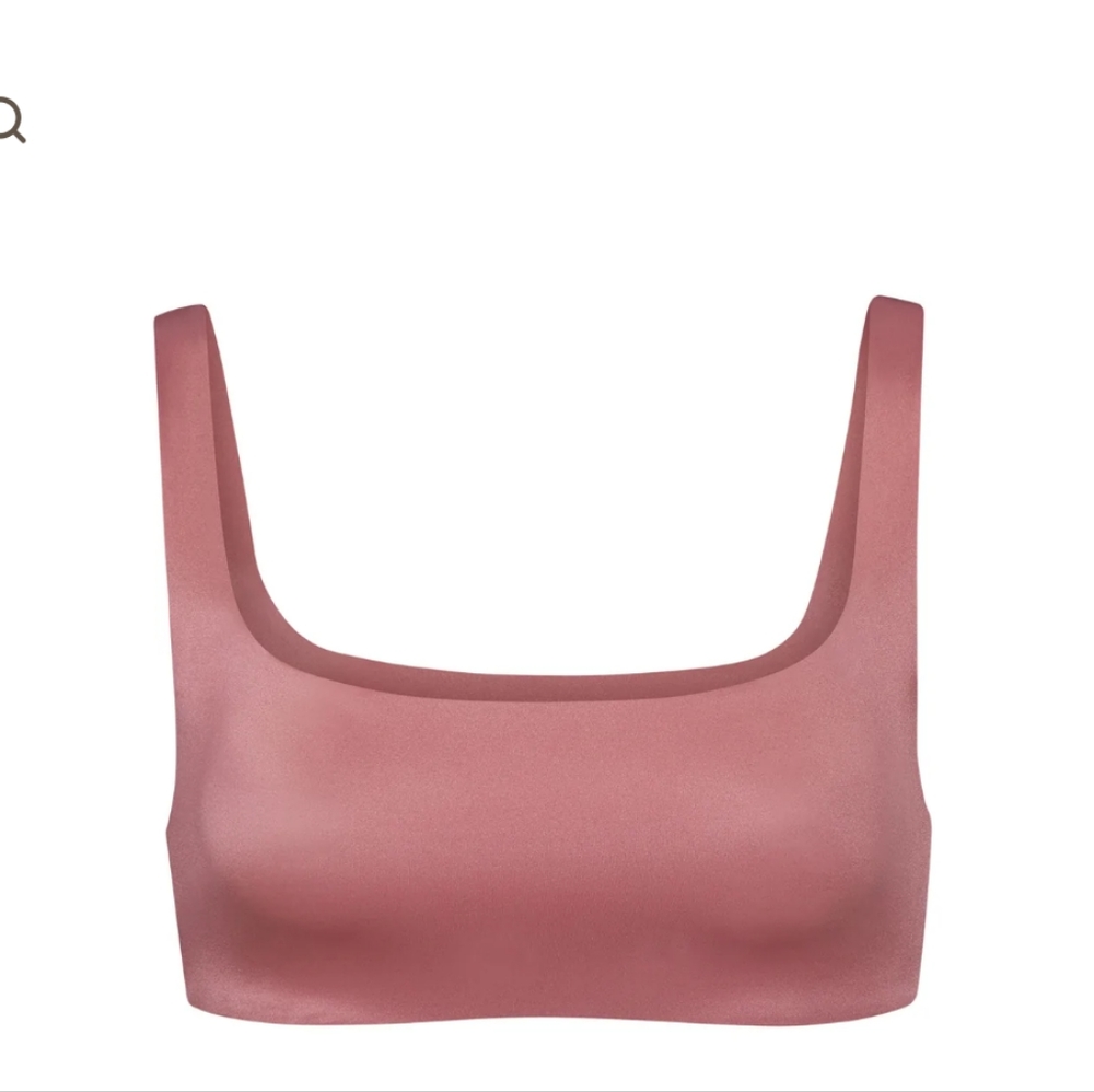 NWT Skims Dahlia Satin Square Neck Bra